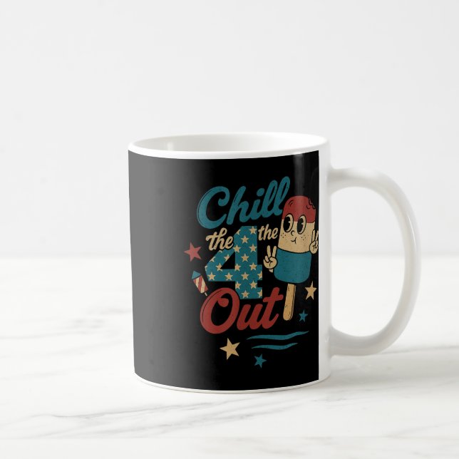 Kill 4. Out - Funny Retro 4. Juli Eiscreme Kaffeetasse (Rechts)