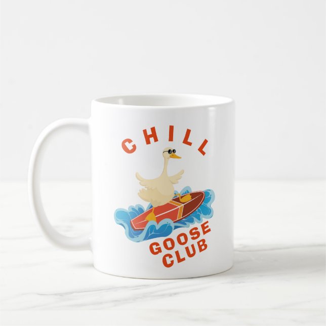Kill Gänse Sommerurlaub Surf Waves Kaffeetasse (Links)