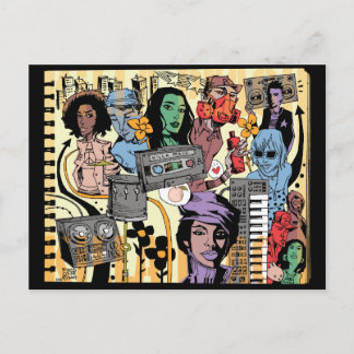 Killa Pfirsich-Postkarte Postkarte