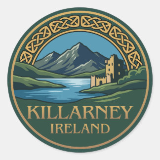 Killarney Ireland Runder Aufkleber