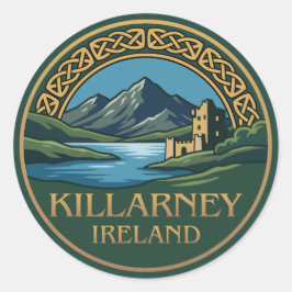Killarney Irland Runder Aufkleber