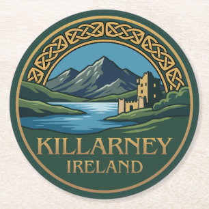 Killarney Irland Runder Pappuntersetzer