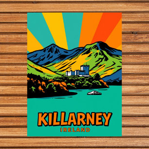 Killarney, Irland See Kunst Reise Postkarte