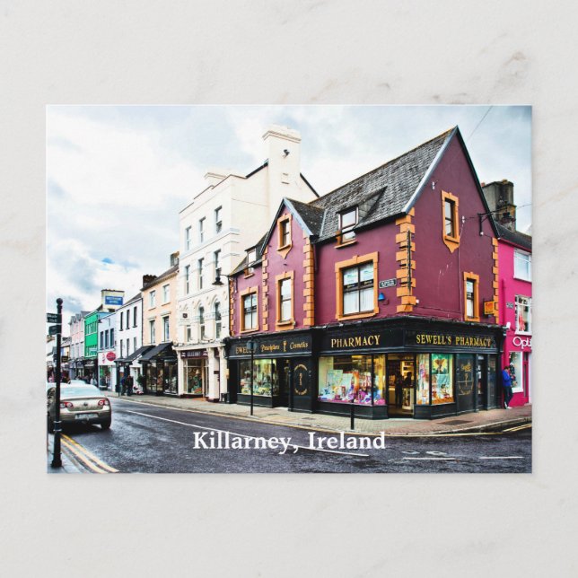 Killarney, Irland Straßensicht Postkarte (Vorderseite)