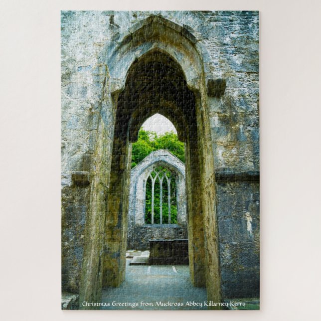 Killarney Muckross Abbey. Kerry Irland. Jigsaw Pu (Vertikal)