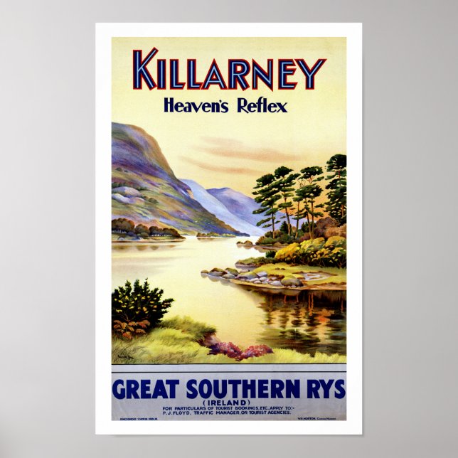 Killarney ~ Reflex des Himmels Poster (Vorne)