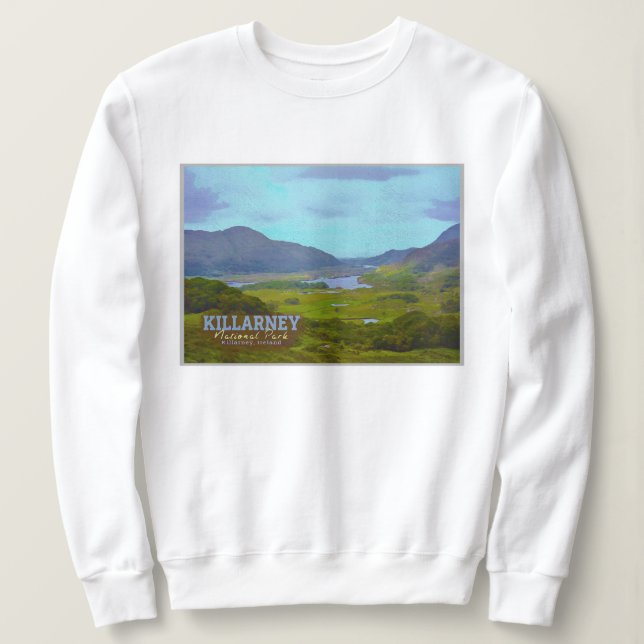 KILLARNEY WATERCOLOR - KILLARNEY SEE IRLAND SWEATSHIRT (Design vorne)