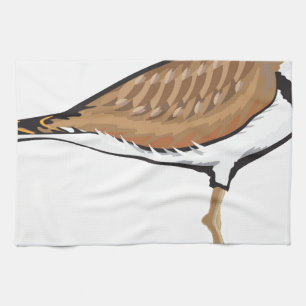 Killdeervogel-vektorillustration vereinfacht handtuch