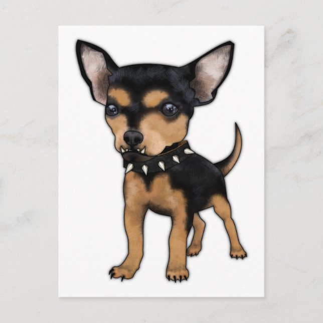 Killer Chihuahua Postkarte (Vorderseite)