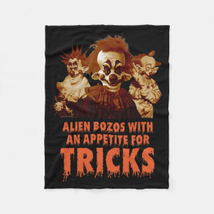 Killer Klowns aus dem äußeren RaumHalloween spiele Fleecedecke