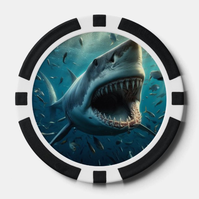 KILLER SHARK POKER CHIPS (Vorderseite)