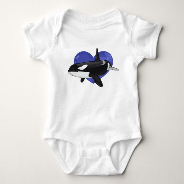 Killer Whale Baby Shirt (Vorderseite)