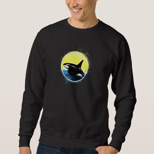 Killer Whale Beach Orca Pul Hoodie (Vorderseite)