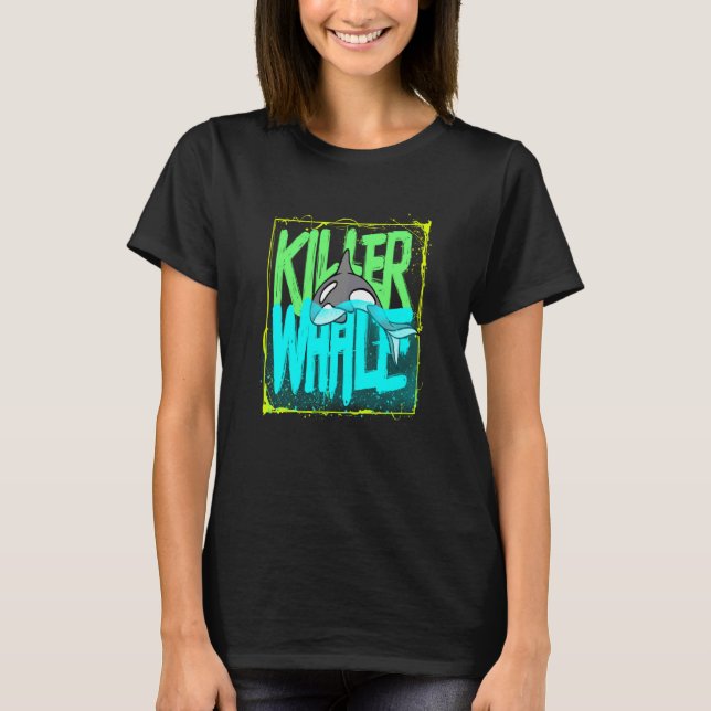 Killer Whale Ocean Orcas Swea T-Shirt (Vorderseite)