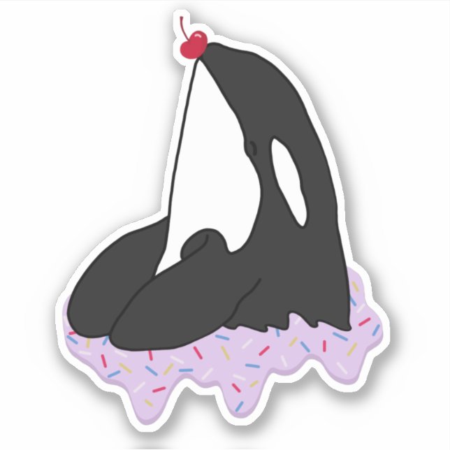Killer Whale Orca Sticker (Vorderseite)