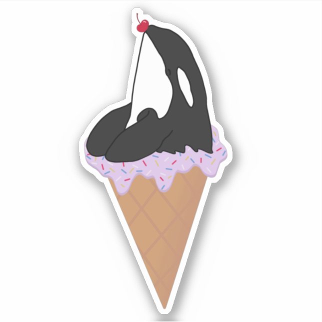 Killer Whale Orca Sticker (Vorderseite)