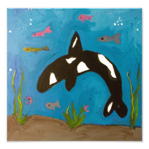 Killer Whale von Genevieve & Gina Fotodruck