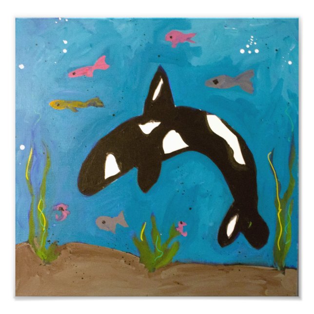 Killer Whale von Genevieve & Gina Fotodruck (Vorne)
