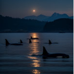 Killer Whales at Night - Orca Jigsaw Puzzle<br><div class="desc">Tauchen Sie ein in das Geheimnis und die Schönheit des Ozeans mit diesem atemberaubenden Puzzle aus Puzzle mit Orcas, die nachts schwimmen, während der Mond ein blasses Glühen auf das dunkle Wasser wirft. Mit bis zu 1014 Stücken stellt dieses Rätsel eine Herausforderung dar, die sowohl befriedigend als auch entspannend ist....</div>