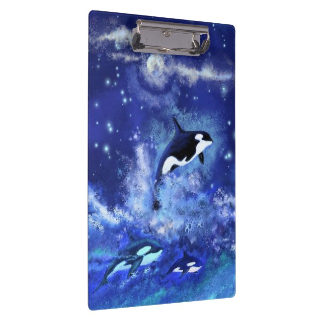 Killer Whales Clipboard Klemmbrett (Rechts)