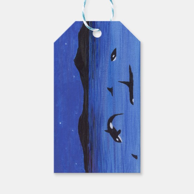 Killer Whales Geschenkanhänger (Vorderseite)