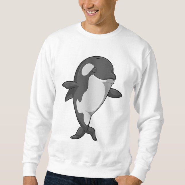 Killerwal an der Yoga-Fitness im Stehenden Sweatshirt (Vorderseite)
