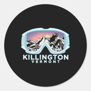 Killington Ski Design Killington, Vt Skifahren Sch Runder Aufkleber