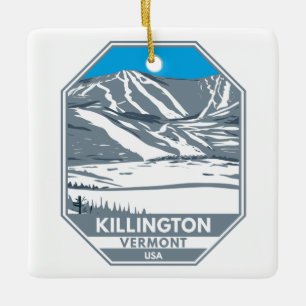 Killington Skigebiet Winter Vermont Keramikornament