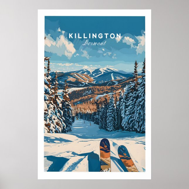 Killington-Skiplakat - Vermont 1 Poster (Vorne)