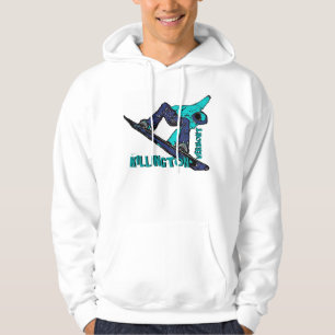 Killington Vermont aquamariner Snowboarder-Typen Hoodie