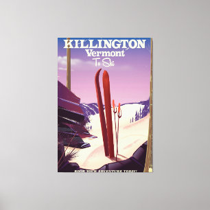 Killington, Vermont Ski Reise Druck. Leinwanddruck