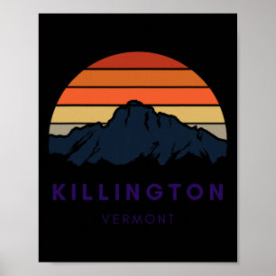 Killington Vermont Ski Snowboarden Wikers Geschenk Poster