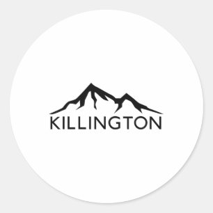 Killington Vermont Skifahren Snowboard  Runder Aufkleber