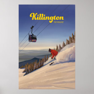 Killington Vermont Skigebiet Reiseplakat Poster