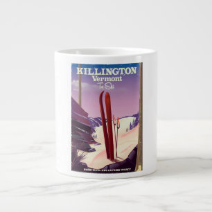 Killington, Vermont Skireise Druck. Jumbo-Tasse