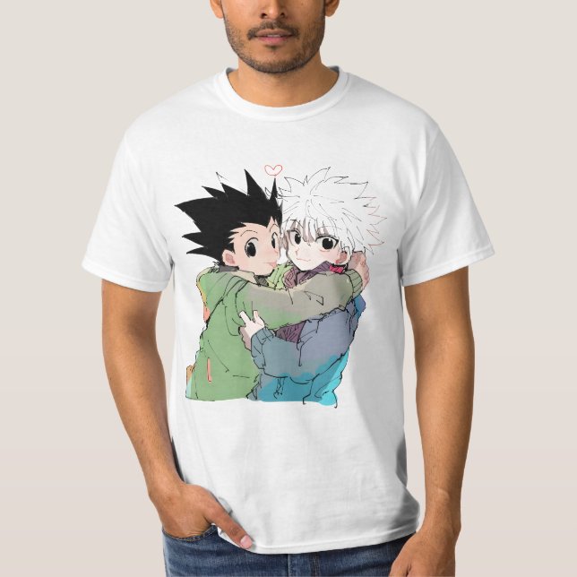 " Killua hugs Gon Hunter x Hunter" T-Shirt (Vorderseite)