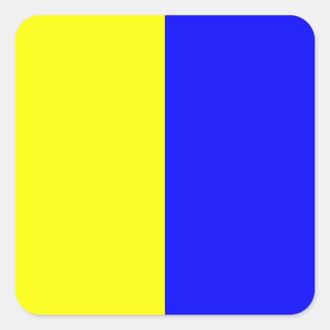 Kilo Quadratischer Aufkleber (Vorderseite)