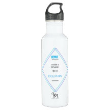Kilometer Golland ist eine Delphin-Wasser-Flasche