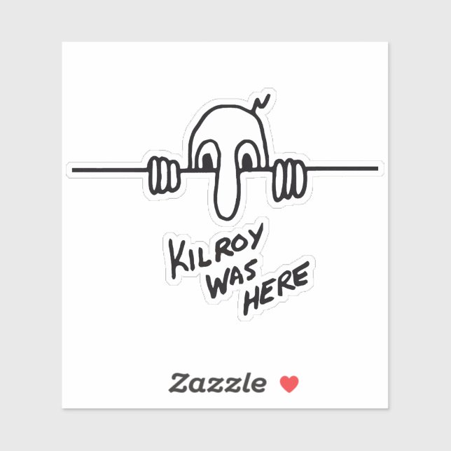 Kilroy Était Ici Sticker (Feuille)