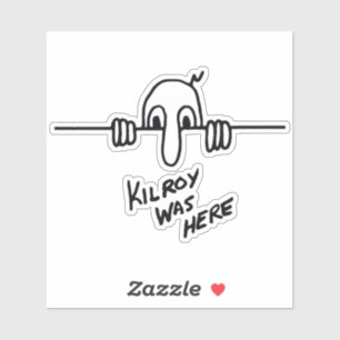 Kilroy war hier Aufkleber