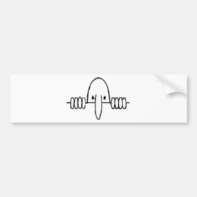 Kilroy war HIER Autoaufkleber (Vorne)