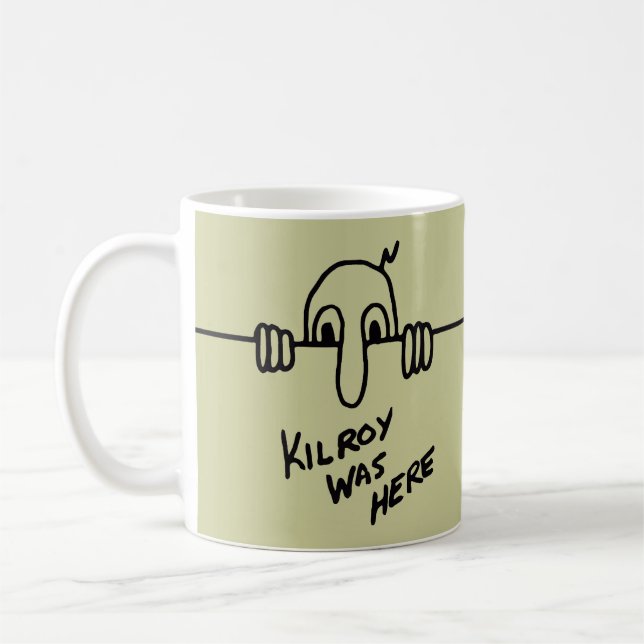 Kilroy war hier kaffeetasse (Links)