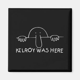 Kilroy War Hier T-Shirt - Perfekter Veteran Wwii V Magnet