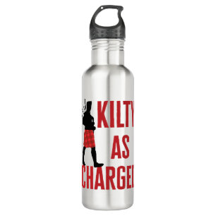 Kilty als Charge Funny Kilt Wearer Pun Joke Edelstahlflasche