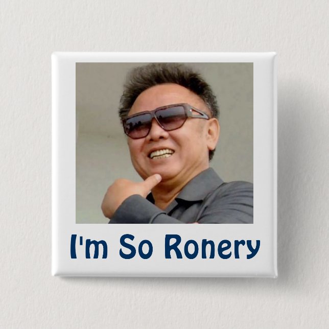 Kim Jong-il Button (Vorderseite)