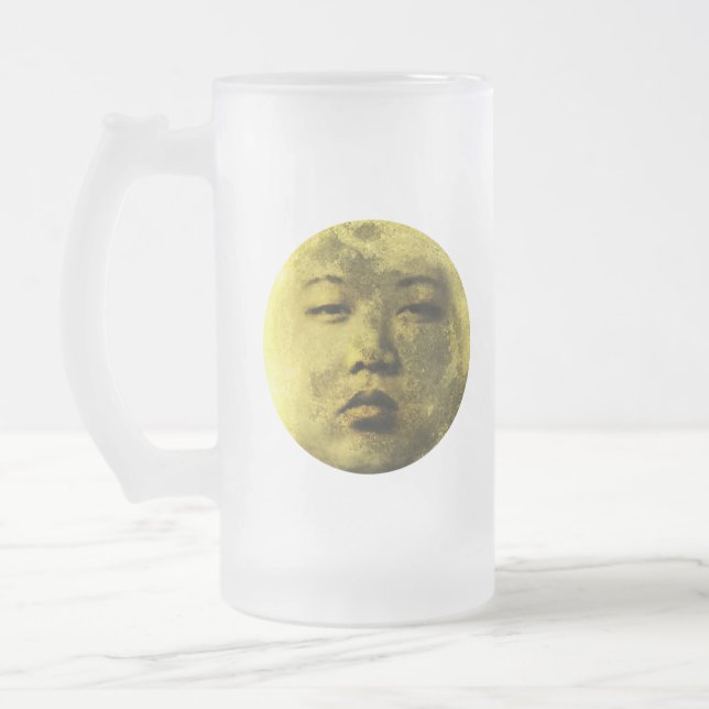 Kim Jong Moon Lustig Mattglas Bierglas (Links)