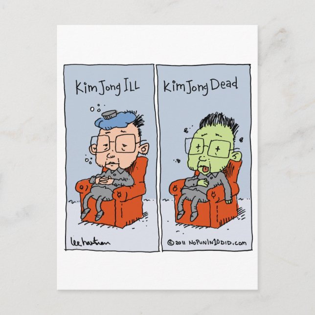 Kim jong postkarte (Vorderseite)