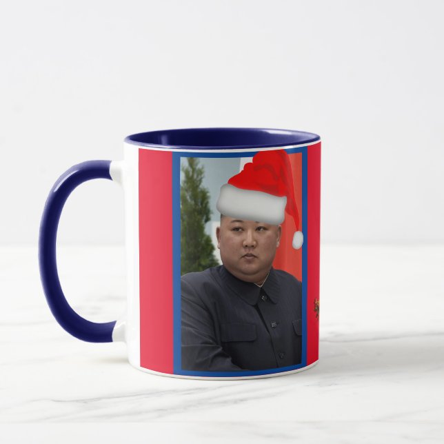 Kim Jong Un Christmas Mug (Gauche)