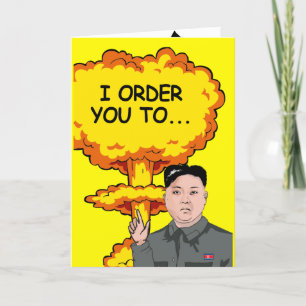 Kim Jong Un Geburtstags-Blast Karte