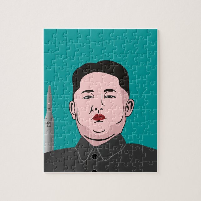 Kim Jong-un & Nuklearrakete (Vertikal)